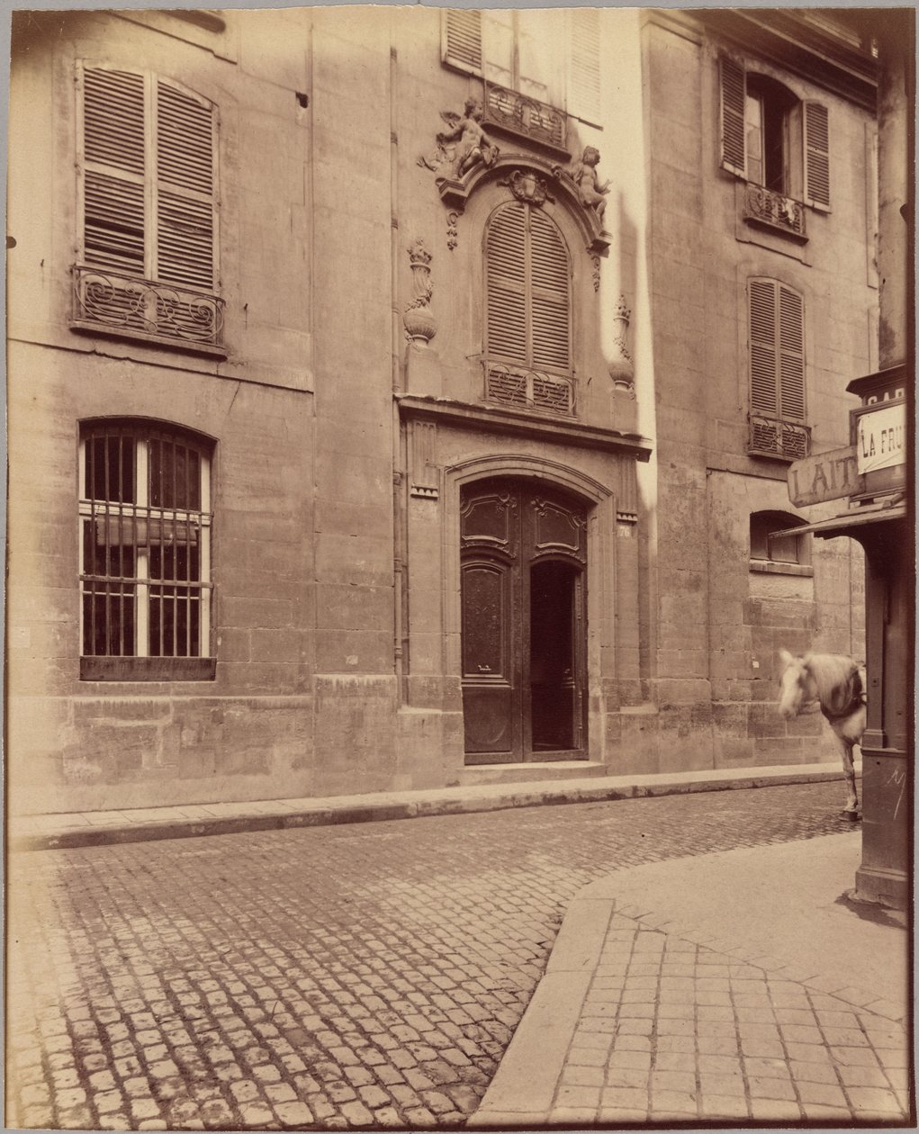 Prestegården Saint-Merri, rue de la Verrerie av Eugène Atget