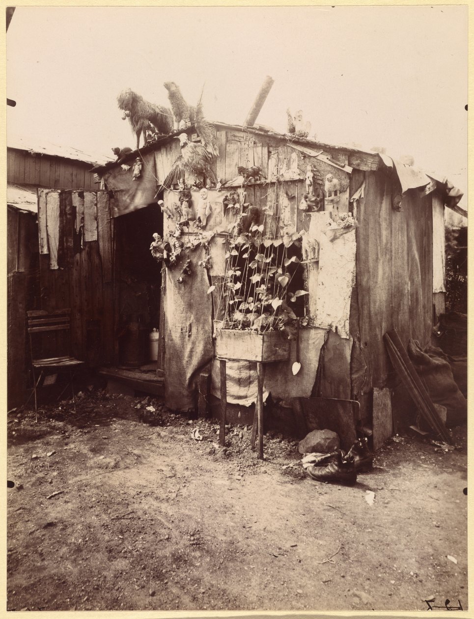 En filleplukkers hus av Eugène Atget
