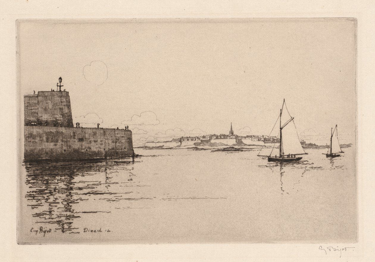 Saint-Malo sett fra Dinard Saint-Malo sett fra Dinard, 1914. av Eugene Bejot