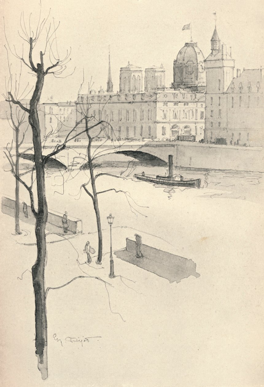 Pont au Change, 1915 av Eugene Bejot