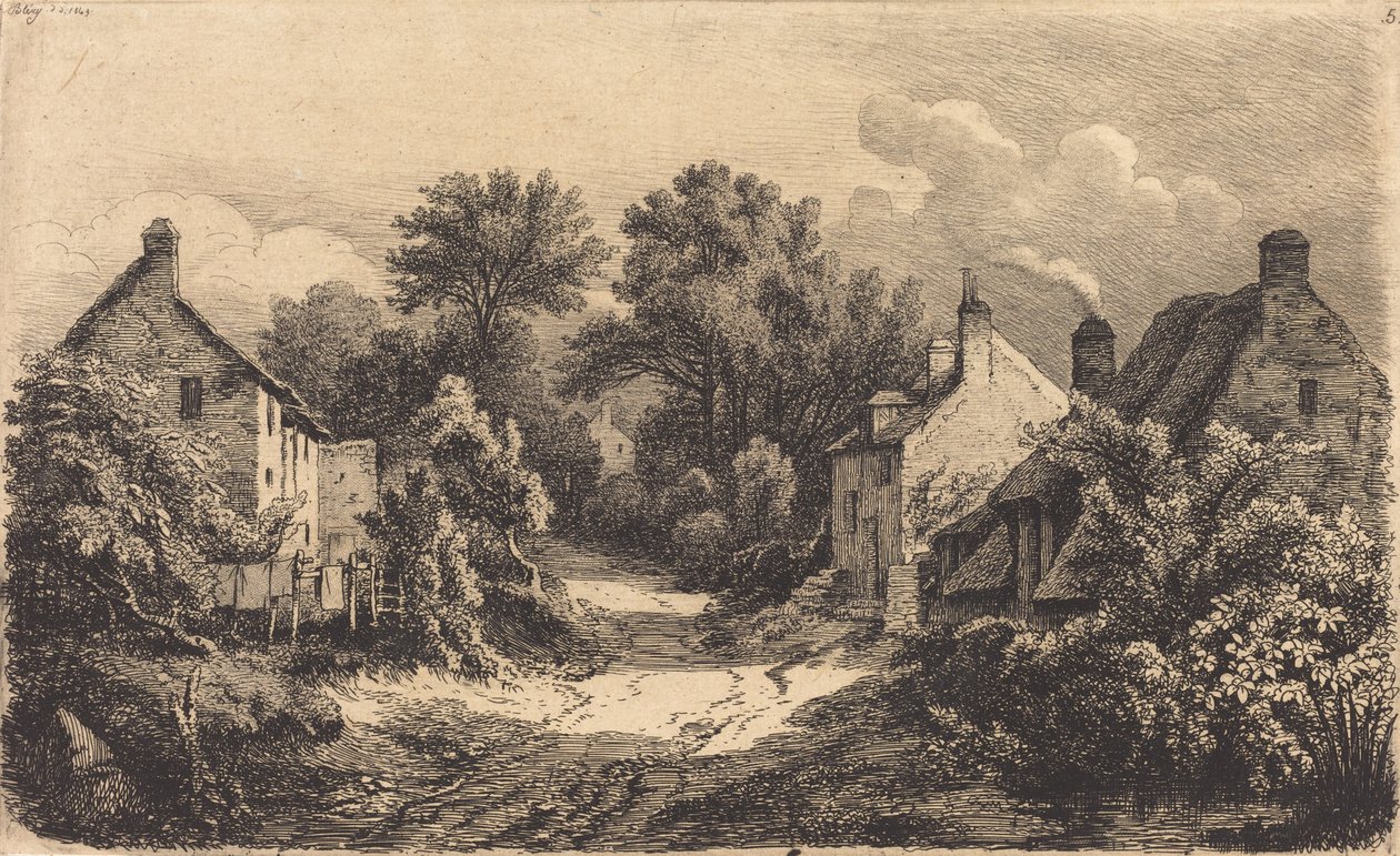 Le chemin de Garens The Road to Garens, utgitt 1849. av Eugene Bléry