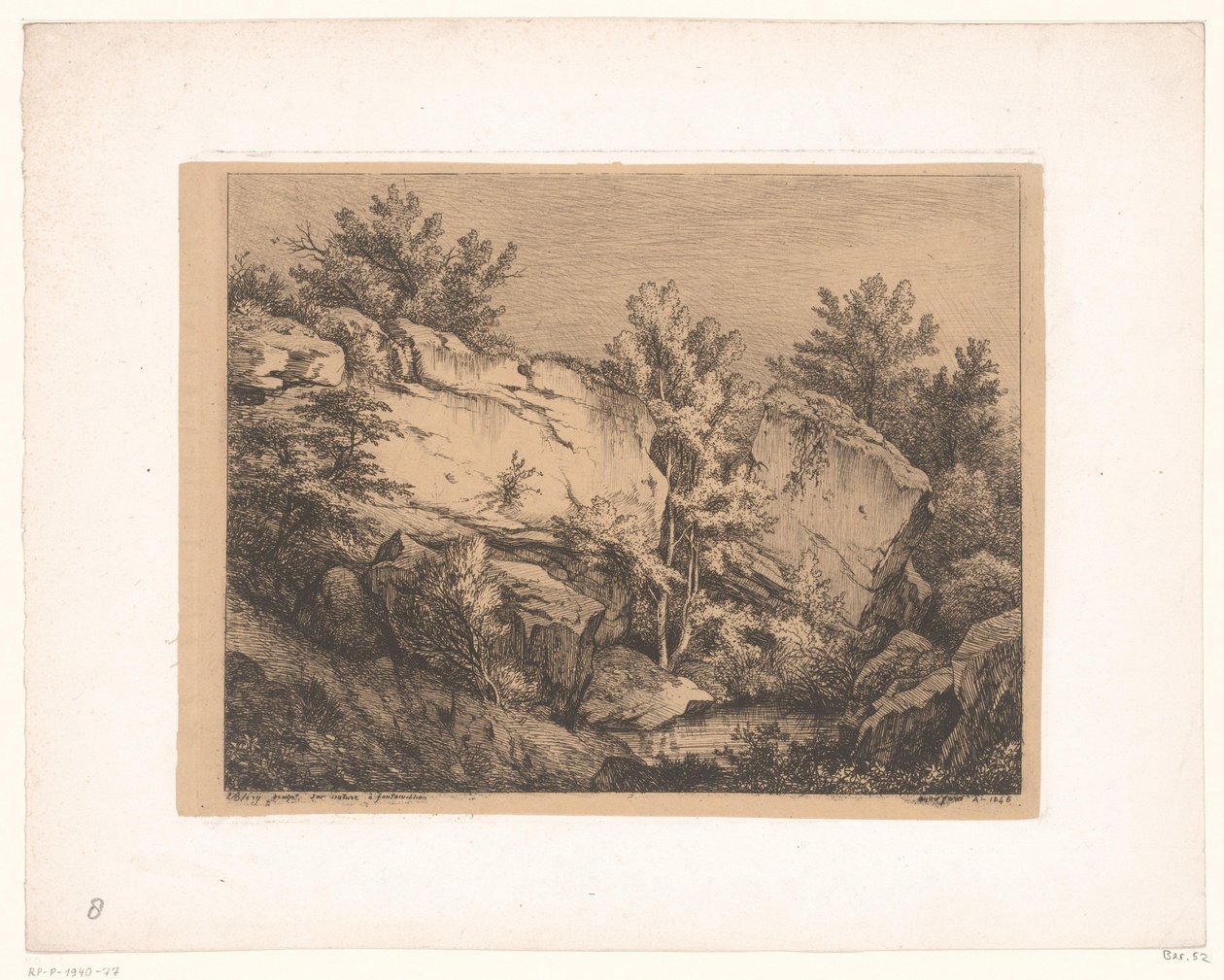 steinlandskap Les Roches du nid de l