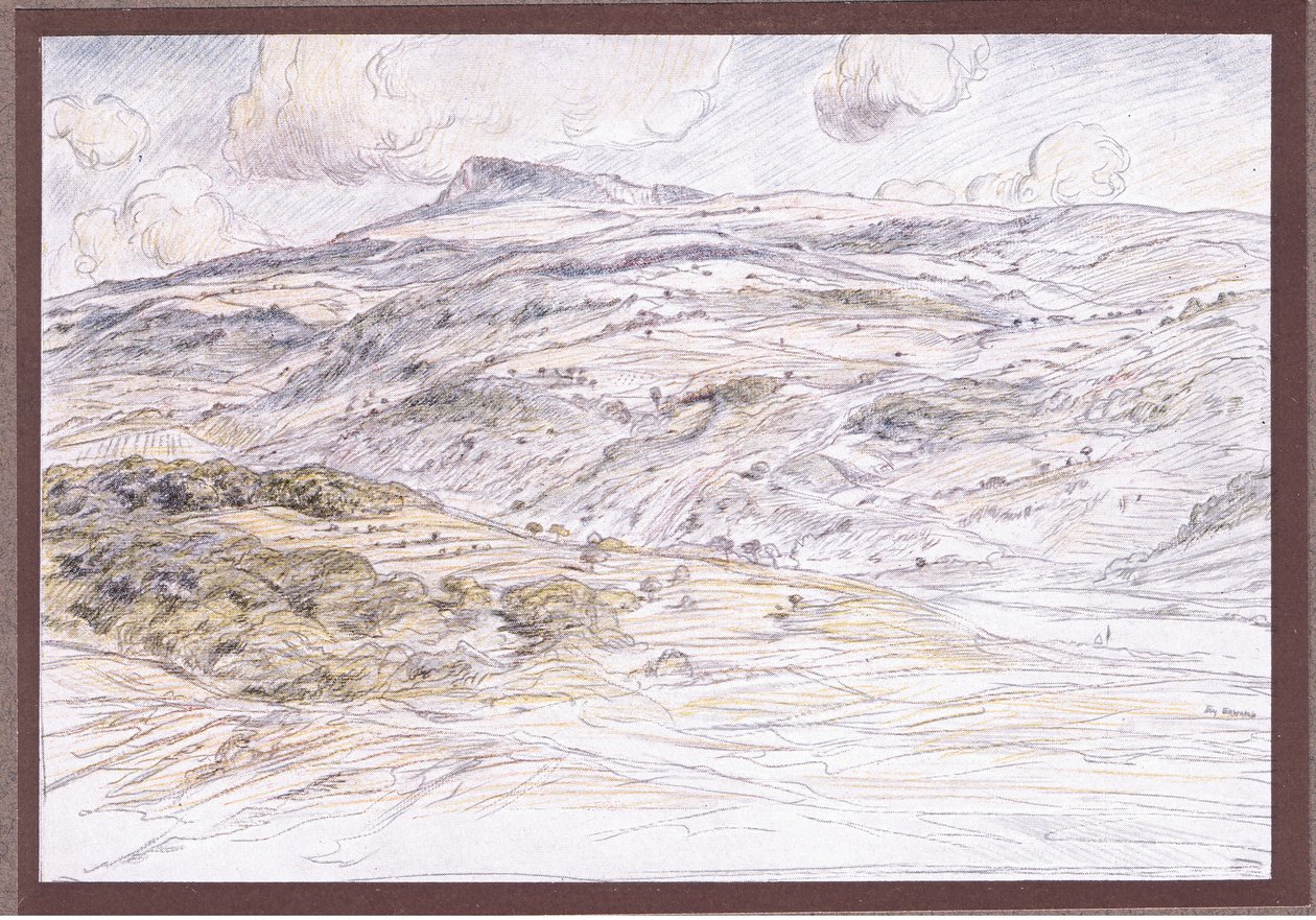 Mount La Verna, 1919 av Eugene Burnand