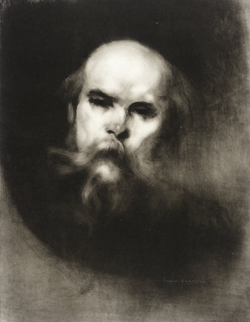 Portrett av Paul Verlaine av Eugène Carrière