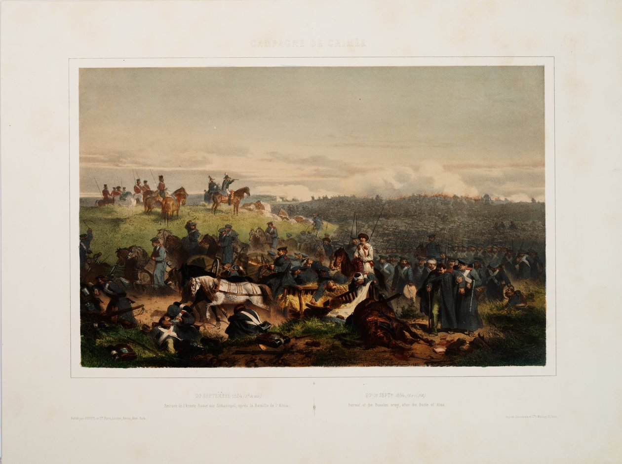 20. september 1854. Den russiske hærens tilbaketrekning etter slaget ved Alma, 1855. av Eugene Charles Francois Guerard