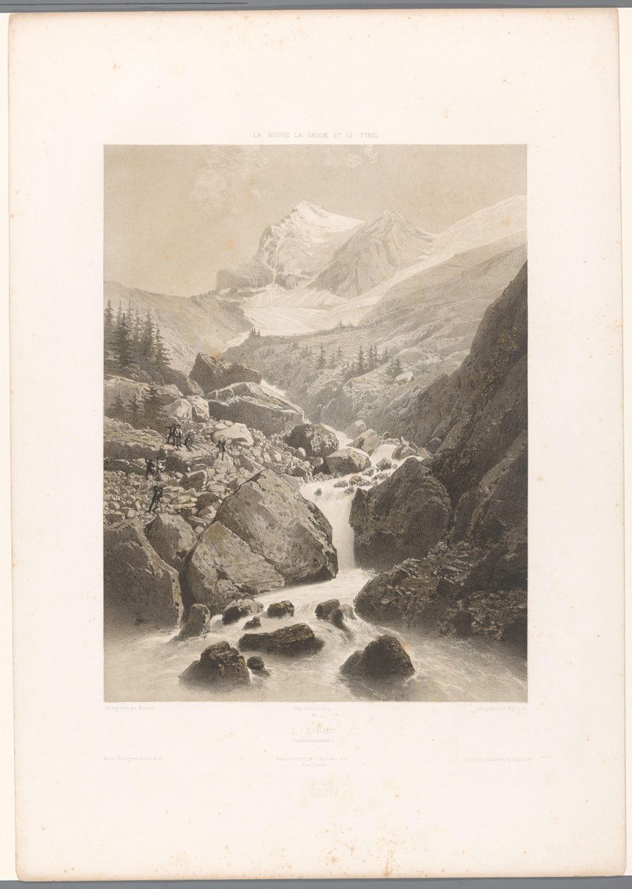Fjelllandskap med utsikt over Eiger L