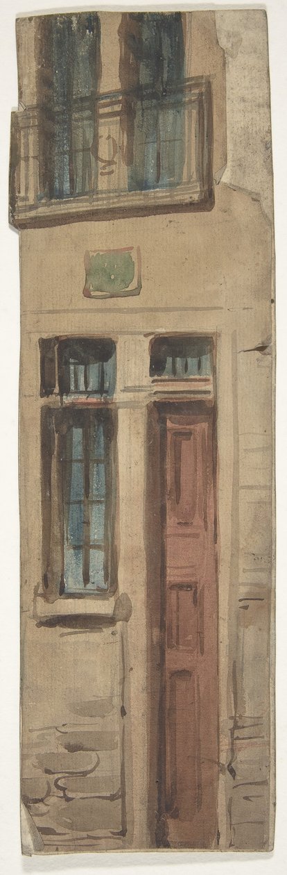 Design for et scenesett på Opéra, Paris, 1830-90. av Eugene Ciceri