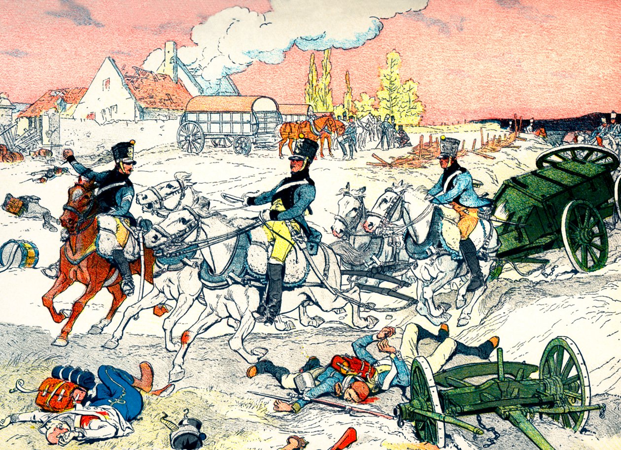 Militær transport av det første franske imperiet av Eugene Courboin