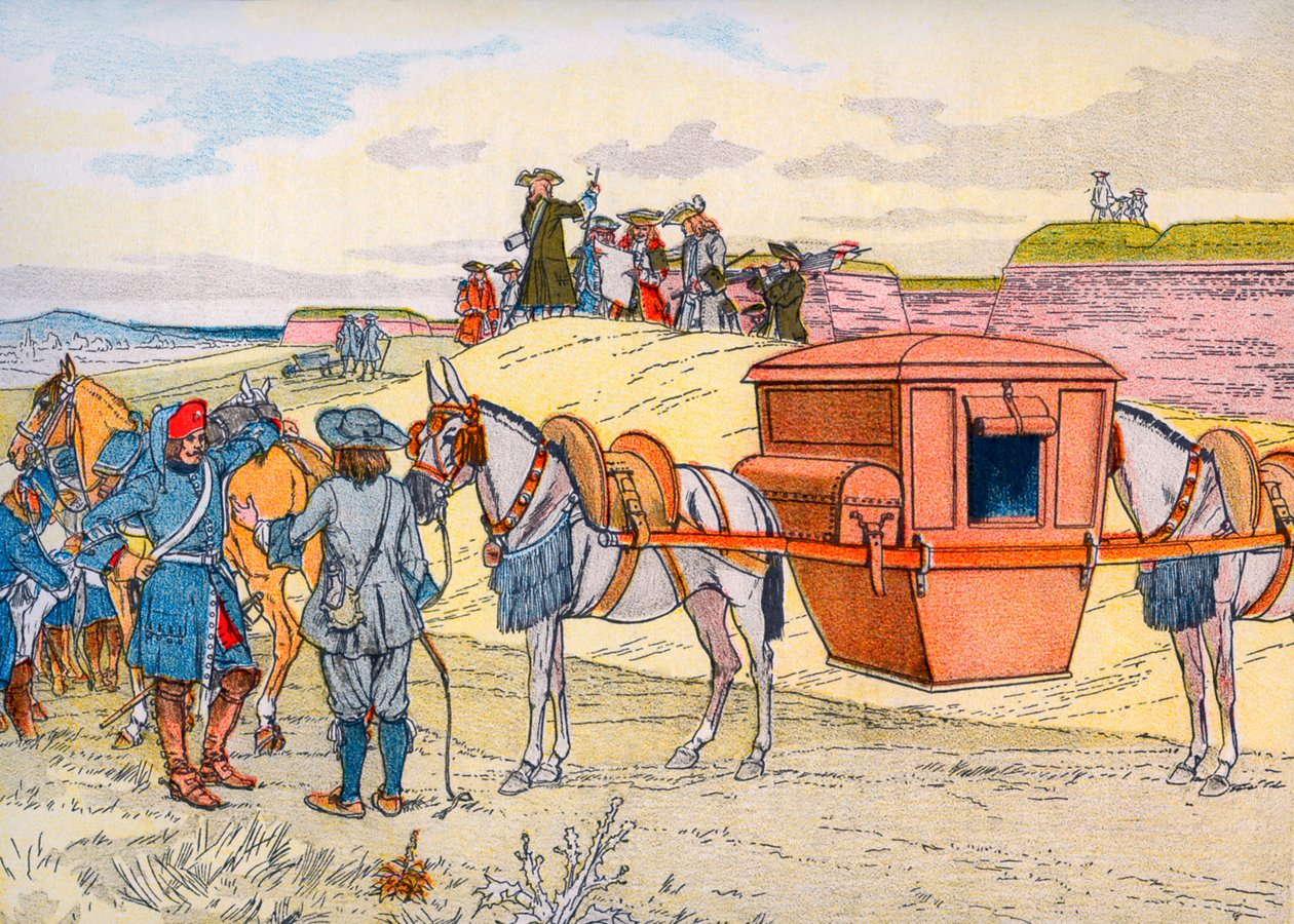 Sebastien Le Prestre de Vaubans reisekull av Eugene Courboin