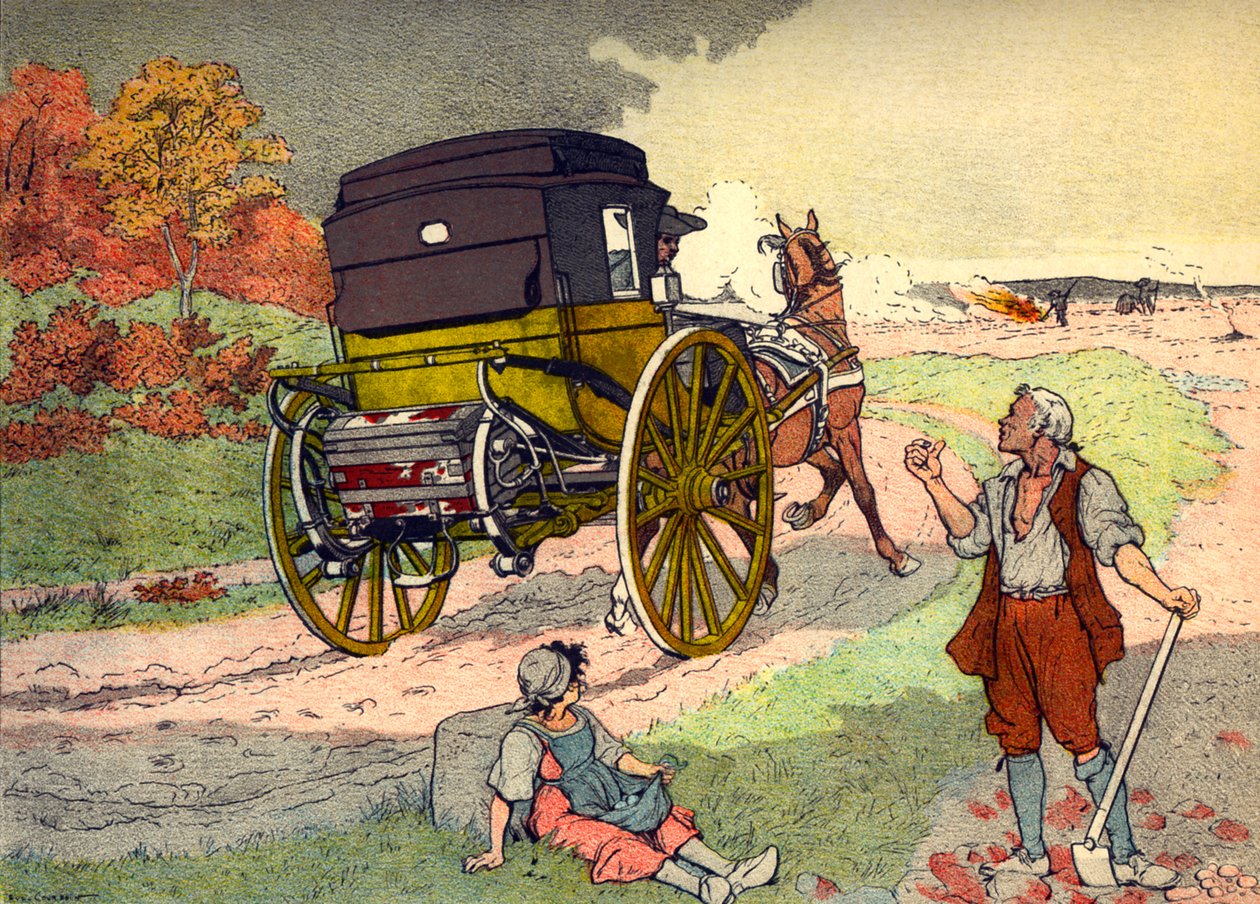 Reise Cariole i perioden til Louis XV av Eugene Courboin