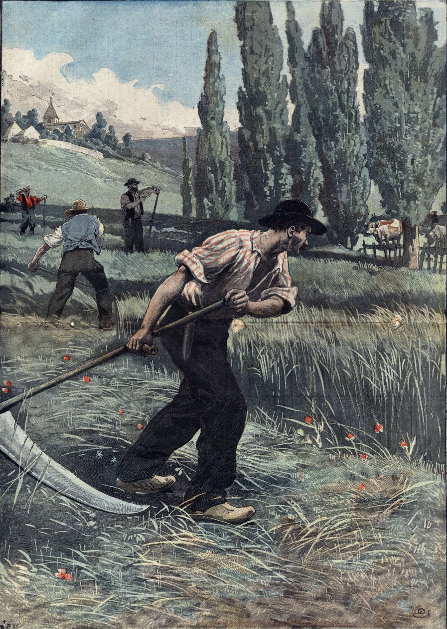 Illustration of Damblans in “” Le Pelerin”” of June 5 av Eugene Damblans