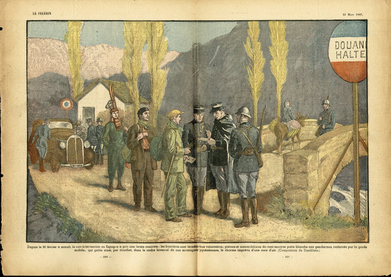 Illustrasjon av Eugene Damblans (1865-1945) i Le Pelerin av Eugene Damblans