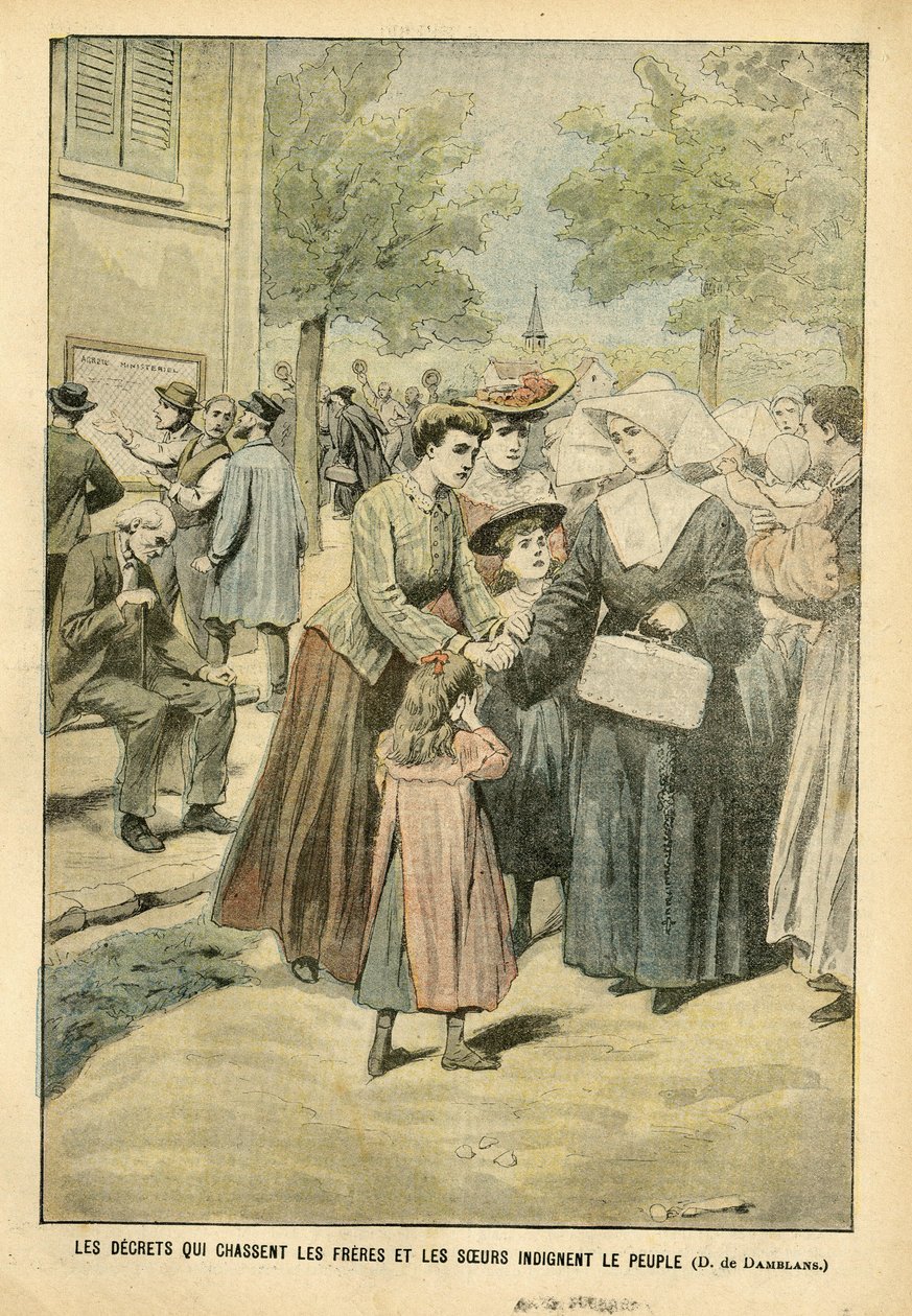 Illustrasjon av Eugene Damblans (1865-1945) i Le Pelerin, 24.7 Lærer av Eugene Damblans
