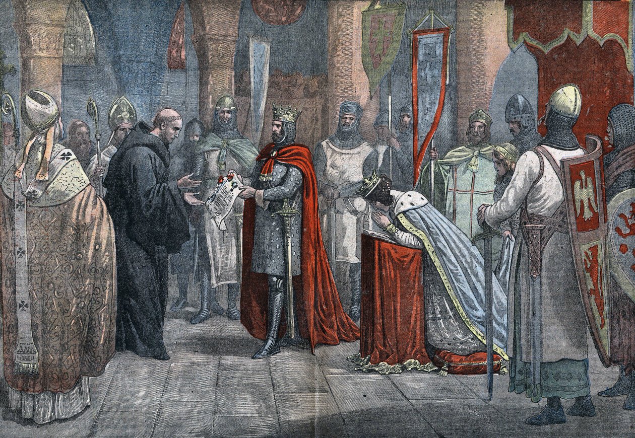 Ludvig VII den unge (1120 - 1180), konge av Frankrike, på vei til det tredje korstoget med Alienor d