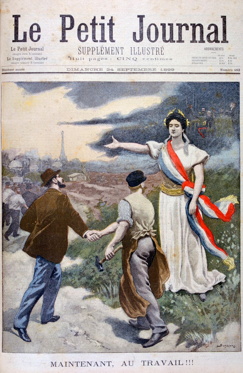 Nå, med arbeid!!!, 1899. av Eugene Damblans