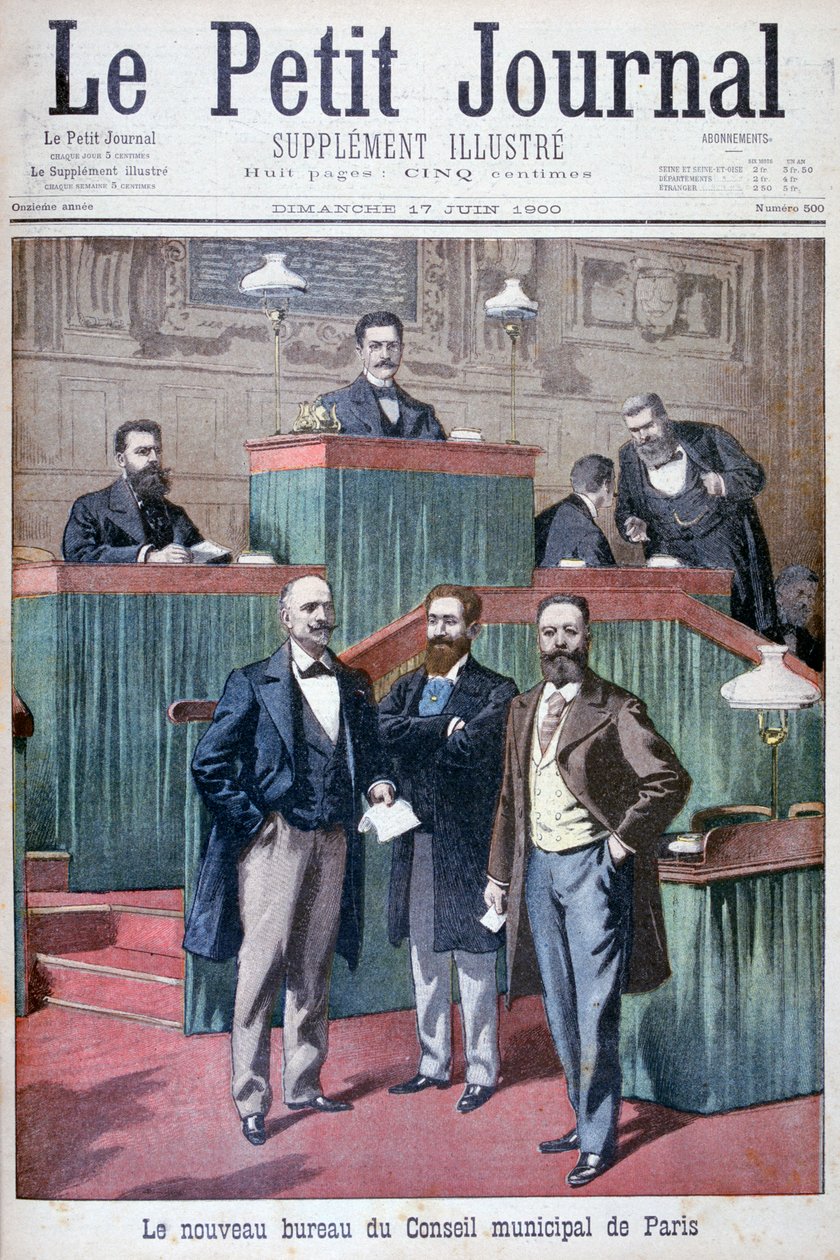 Det nye kommunestyret i Paris, 1900 av Eugene Damblans