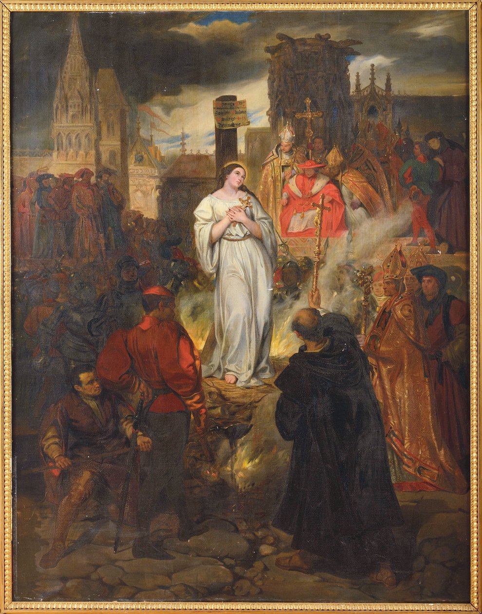 Joan of Arcs død, av Deveria, Eugene av Eugene Deveria