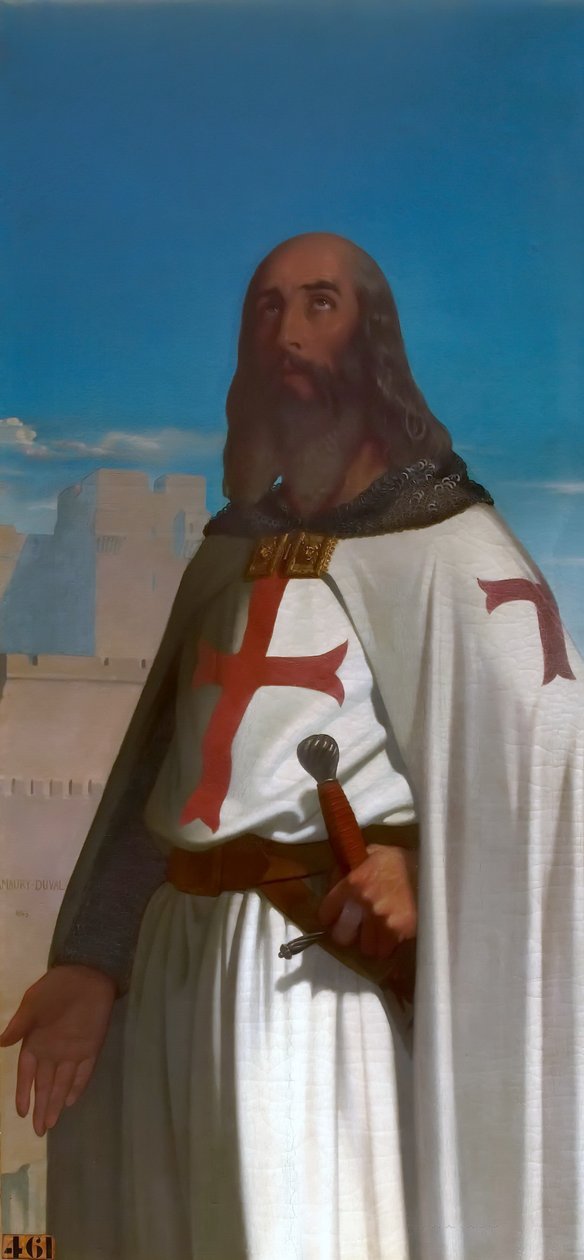 Jacques de Molay, stormester for tempelridderne av Eugene Emmanuel Amaury Duval