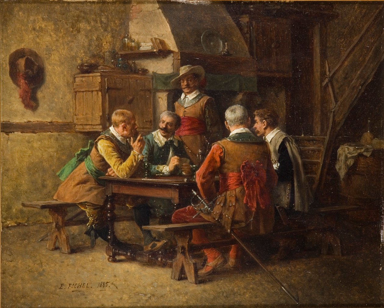 Fritid, 1885 av Eugene Fichel