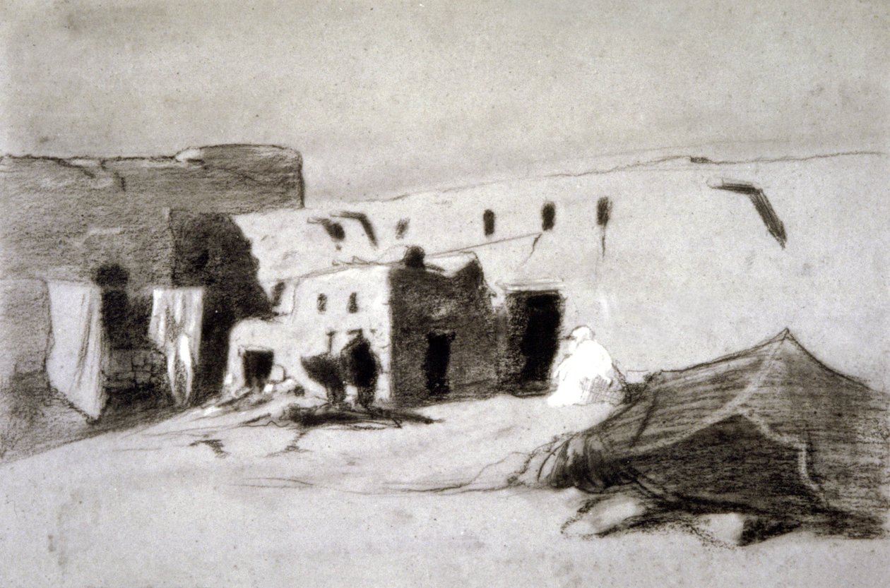 Landsby i Sahel av Eugène Fromentin