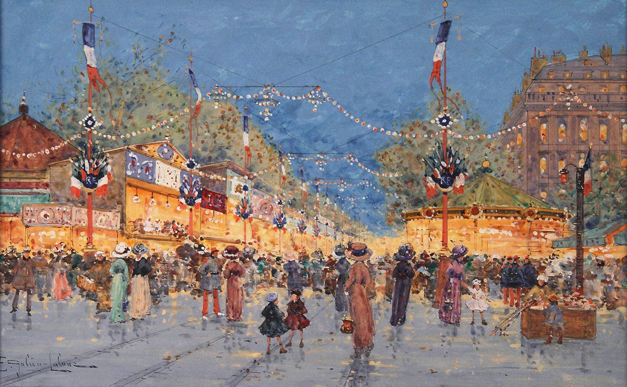 Pepperkakemesse. Nation Square, ca. 1930 av Eugene Galien Laloue