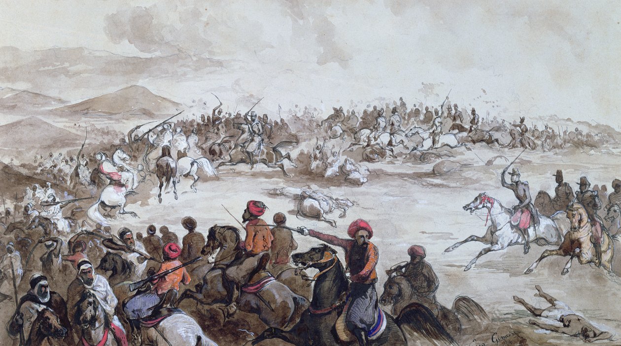Fange av Abd el-Kader-stammen (1808-83) av Henri d