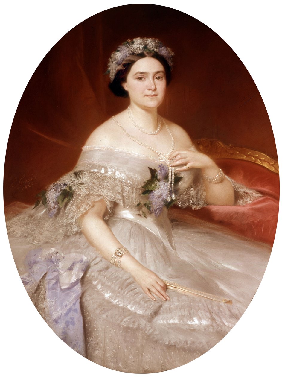 Portrett av Mathilde Bonaparte av Eugene Giraud
