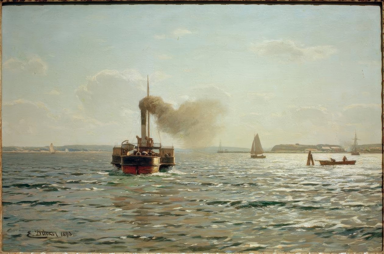 Østersjøen ved Flensburg av Eugene Gustav Dücker