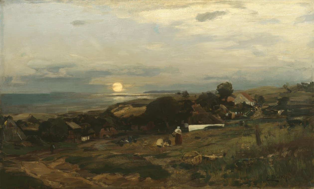 E. Dücker, solnedgang av Eugene Gustav Dücker