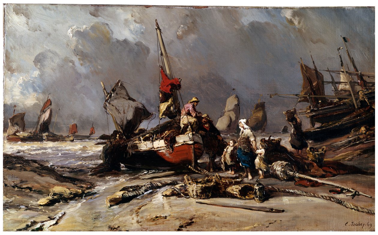 Etter stormen, 1869 av Eugene Isabey