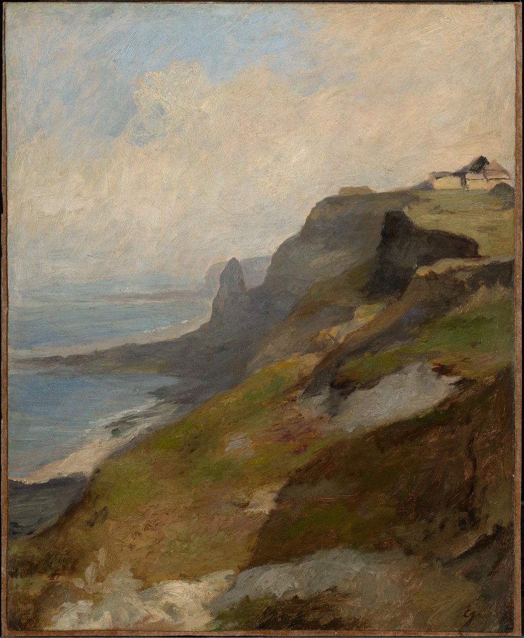 Klippeformasjoner i Normandie av Eugene Isabey
