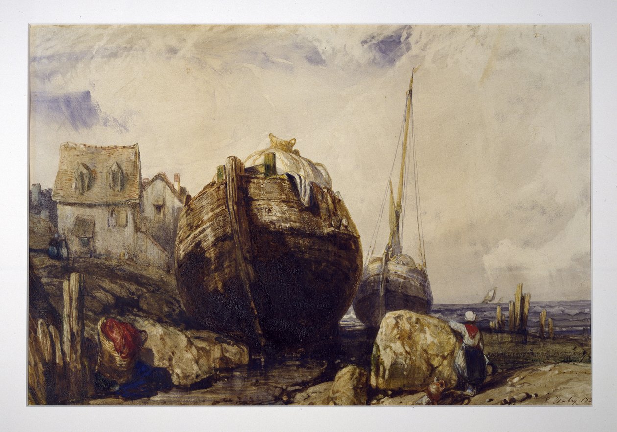 Fiskebåter av Eugene Isabey