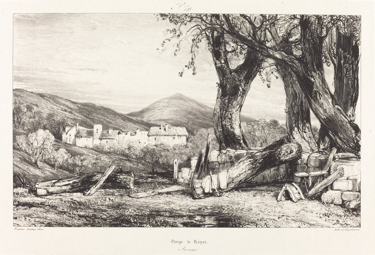 Royat-juvet, Auvergne av Eugene Isabey