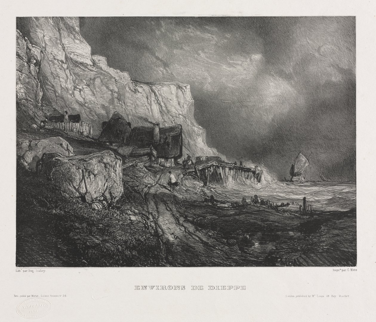 Seks marinesoldater av Eugene Isabey