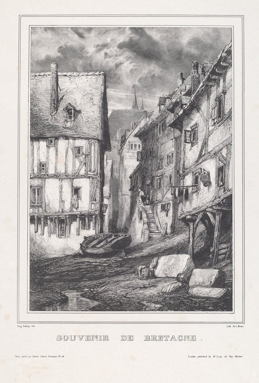 Suvenir fra Bretagne av Eugene Isabey