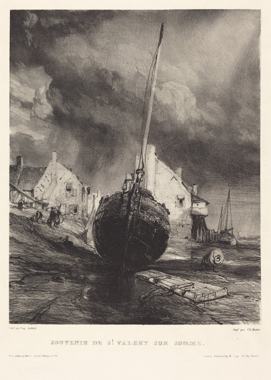 Minne fra Saint-Valéry-sur-Somme av Eugene Isabey