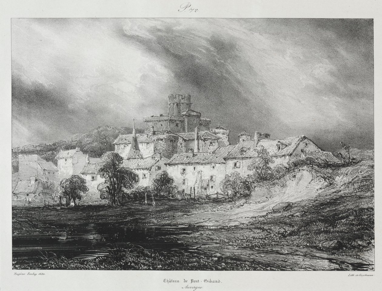 Pittoreske og romantiske reiser i det gamle Frankrike, Auvergne..., 1830. av Eugene Isabey