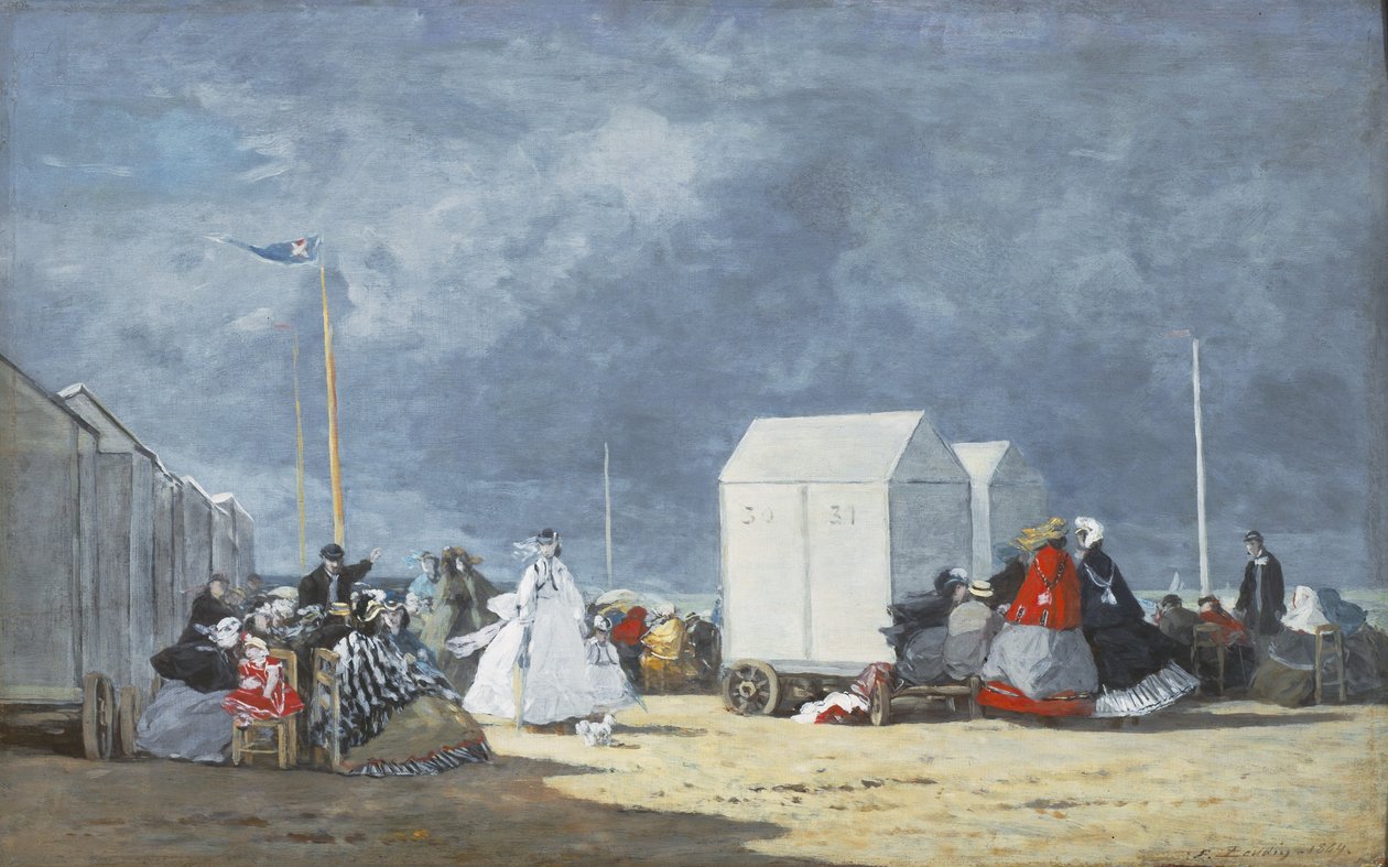 Nærmer seg storm, 1864 av Eugene Louis Boudin
