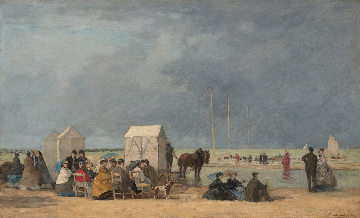Badetid på Deauville av Eugene Louis Boudin
