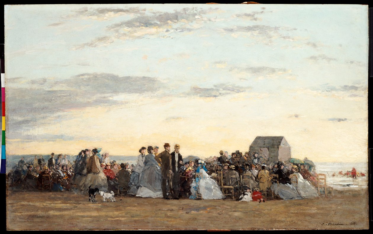 Strandscene, 1865 av Eugene Louis Boudin