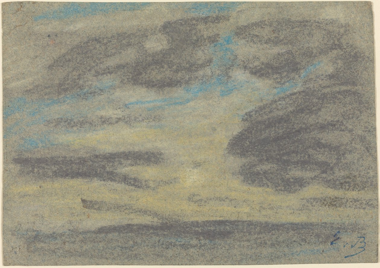 Skyer over havet, 18601865. av Eugene Louis Boudin