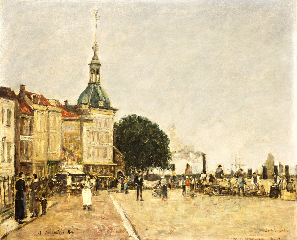 Dordrecht, La Ville, 1884 av Eugene Louis Boudin