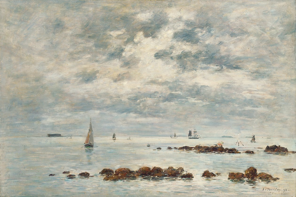 Lavvann, Saint Vaast la Hougue, 1892 av Eugene Louis Boudin