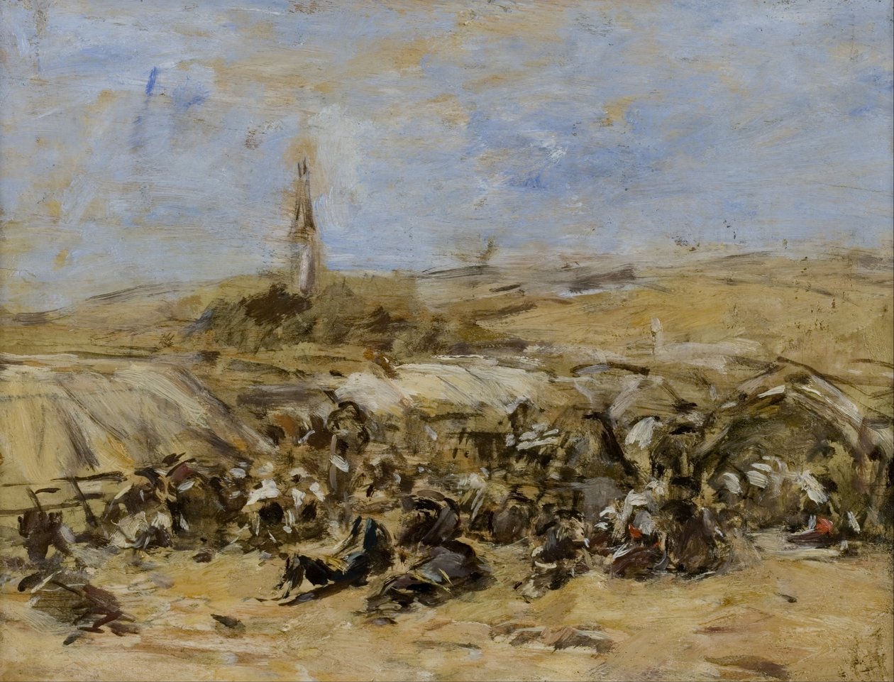 Benådning av Ste-Anne-La-Palud av Eugene Louis Boudin