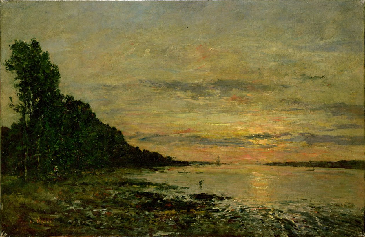Plougastel-Daoulas, ca. 1870-73 (olje på lerret) av Eugene Louis Boudin