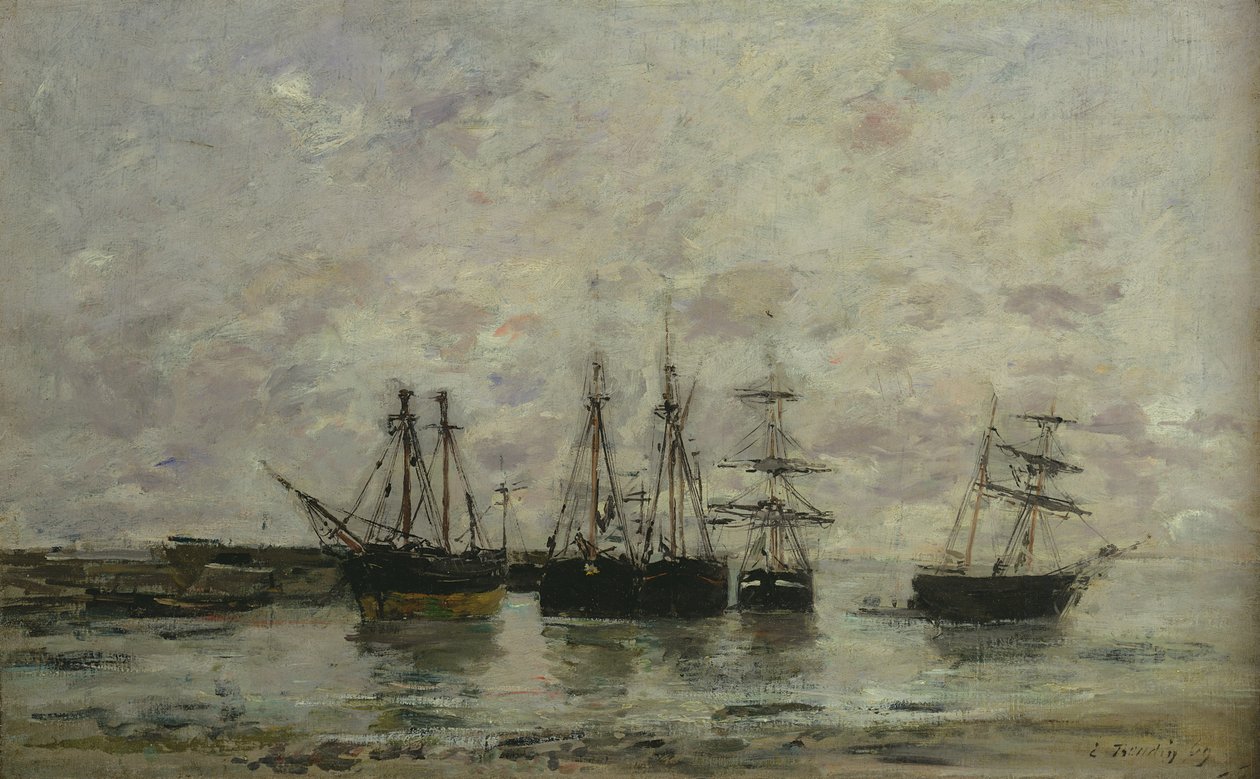 Portrieux, 1869 av Eugene Louis Boudin