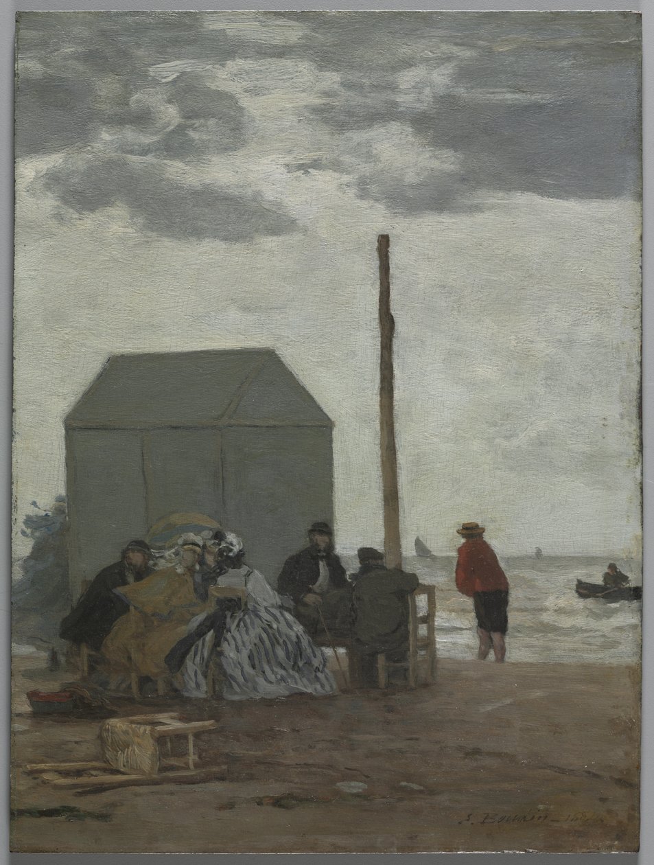 Stranden ved Deauville av Eugene Louis Boudin
