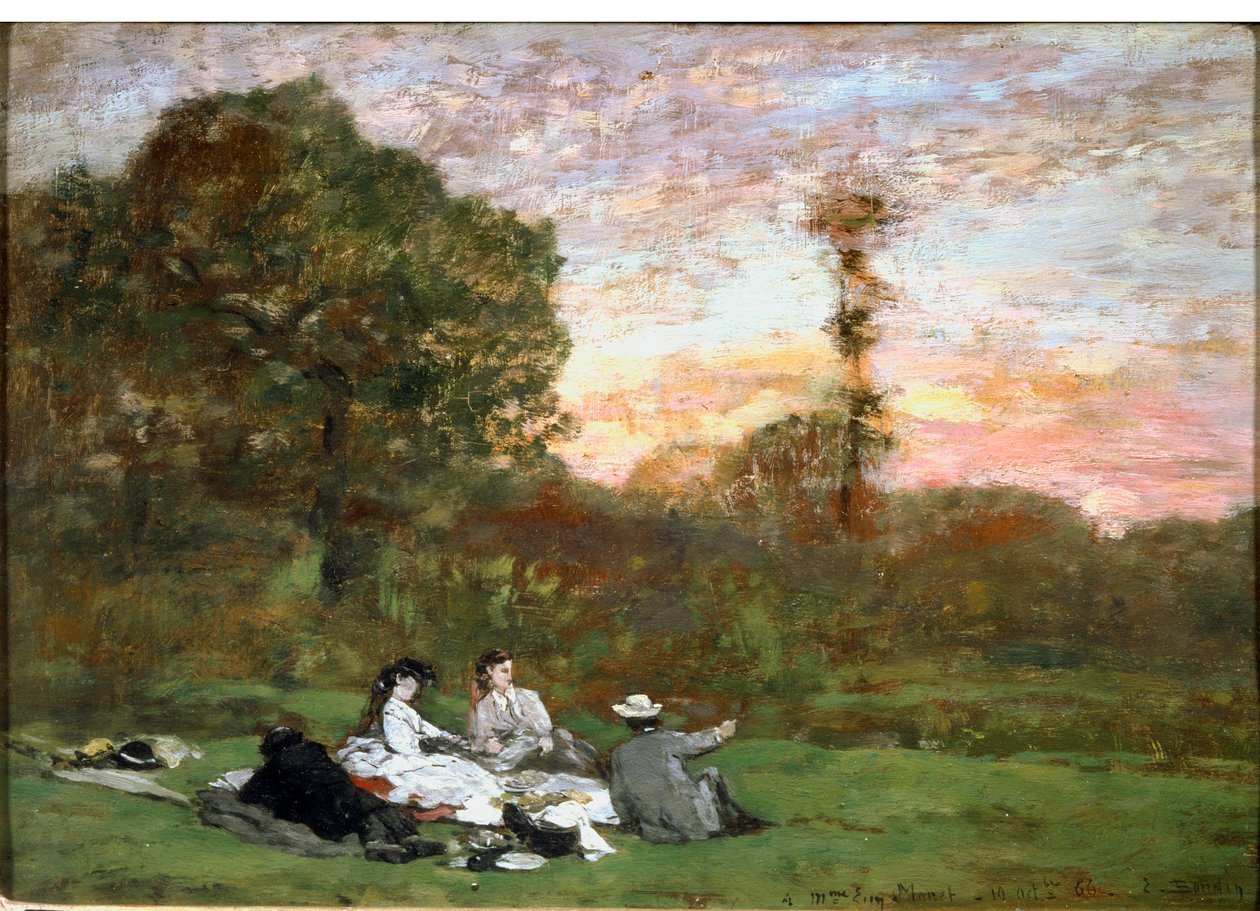 Lunchen på gresset av Eugene Louis Boudin