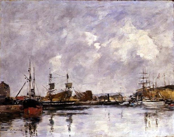 Havnen i Dunkirk av Eugene Louis Boudin