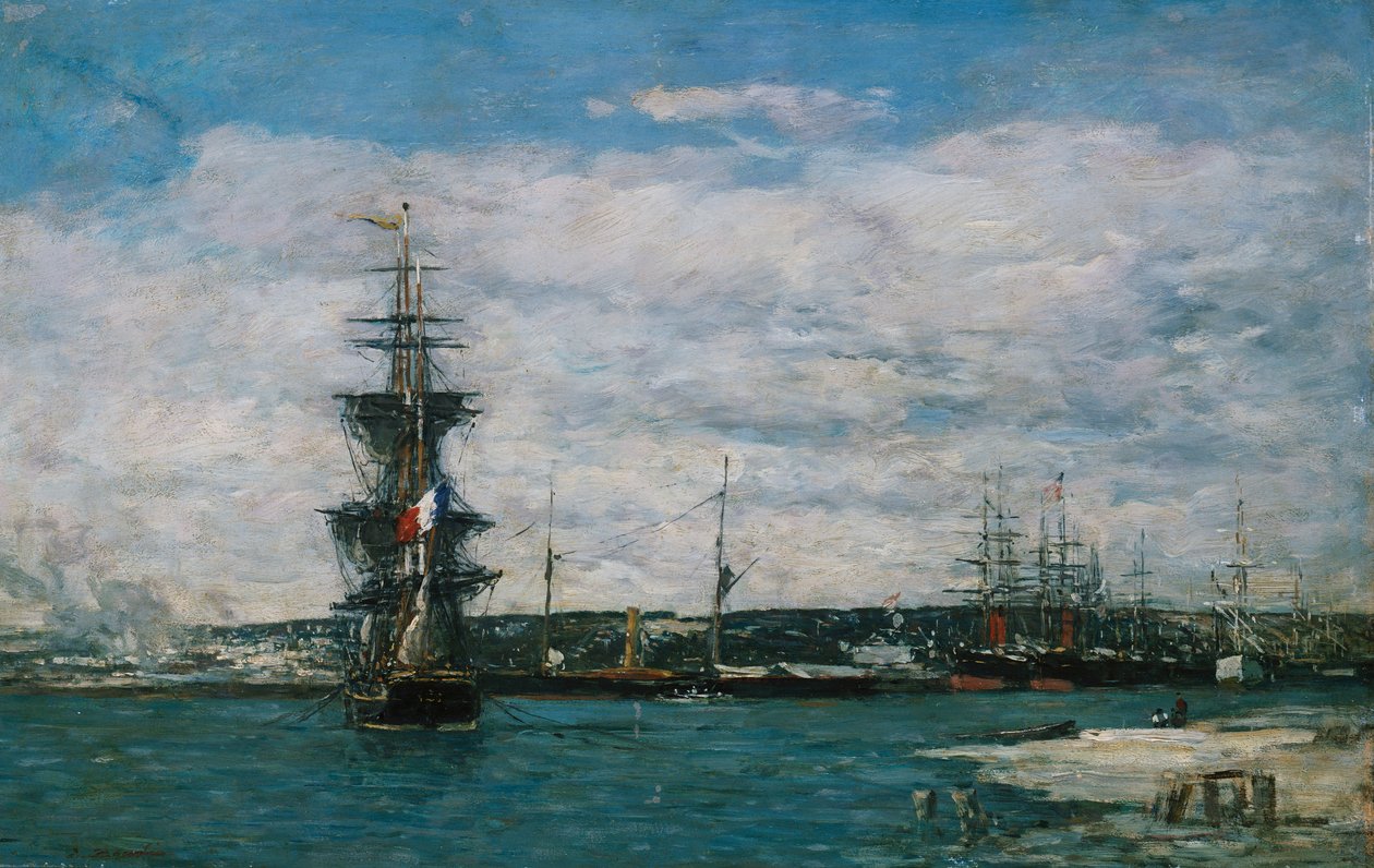 Havre Havre, ca. 1864-66 av Eugene Louis Boudin